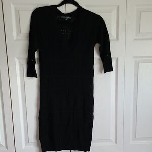 Catherine Malandrino Black Long Sleeve Dress
